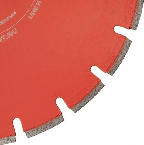 Алмазный диск для резки асфальта GROST D350 мм (350*25,4*3,2*10) [105668]