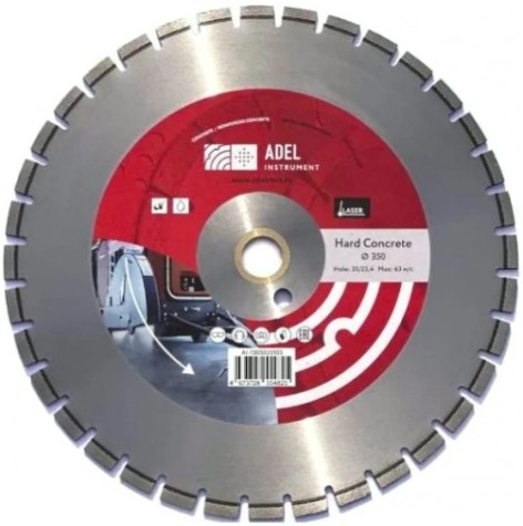 Алмазный диск для резки бетона ADEL INSTRUMENT Hard Concrete ф350*4,5*35/25,4 [AI-1305020103]