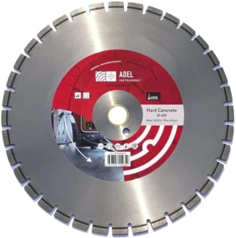 Алмазный диск для резки бетона ADEL INSTRUMENT Hard Concrete ф450*4,5*35/25,4 [AI-1305040103]