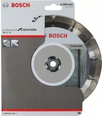 Алмазный диск для резки бетона BOSCH 180х22.2 мм Standard for Concrete [2608602199]