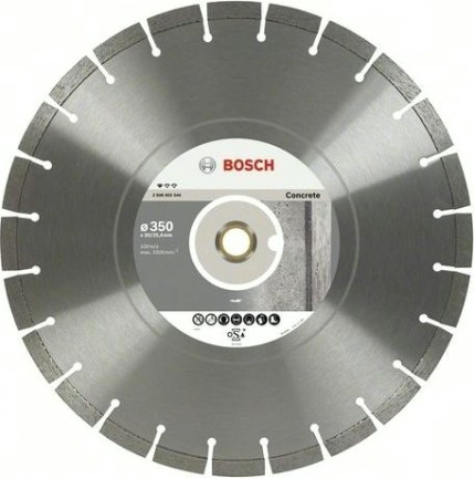 Алмазный диск для резки бетона BOSCH 350х25,4/20 мм Standard for Concrete [2608602544]