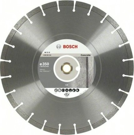 Алмазный диск для резки бетона BOSCH 500х25,4/20 мм Standard for Concrete [2608602712]