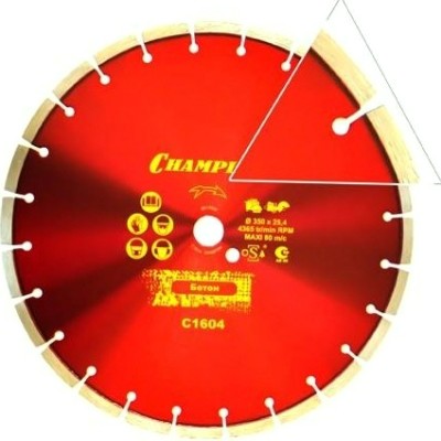 Алмазный диск для резки бетона CHAMPION Concremax Standart 350 (с наполн.сред.тв) [C1604]