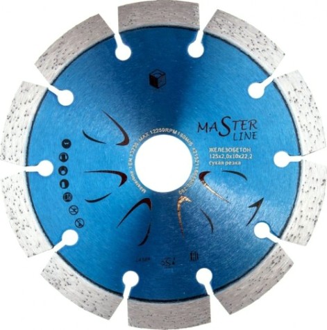 Алмазный диск для резки бетона DIAM Master Line 125*2,0*10*22,2 [000499]