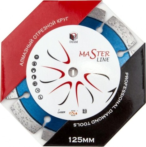 Алмазный диск для резки бетона DIAM Master Line 125*2,0*10*22,2 [000499]