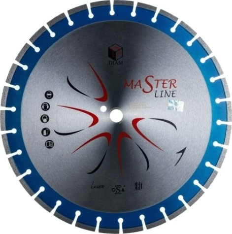 Алмазный диск для резки бетона DIAM Master Line 450*3,4*10*25,4 [000505]