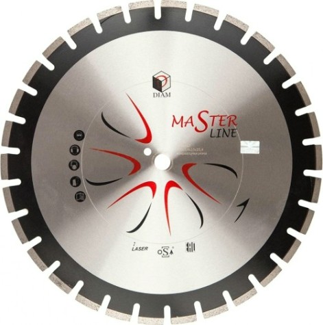 Алмазный диск для резки бетона DIAM Master Line 600*4,0*10*25,4 асфальт [000491]