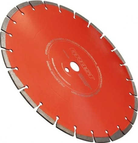 Алмазный диск для резки бетона GROST D350 мм (350*25,4*3,2*10) [103172]