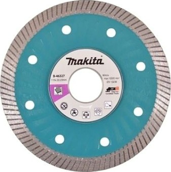 Алмазный диск для резки бетона MAKITA B-48876 сплошной рифленый 115x22,23 (для акк. инструмента)