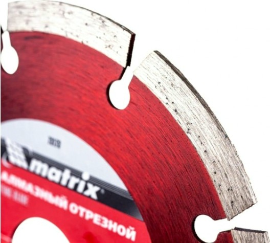 Алмазный диск для резки бетона MATRIX 125х22,2 мм отрезной сегментный, [73173]