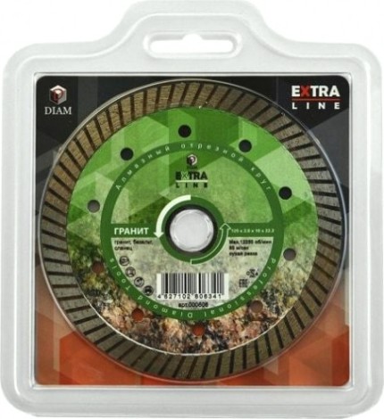 Алмазный диск для резки гранита DIAM Extra Line 125*2,0*10*22,2 [000606]