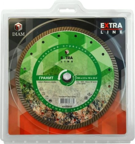 Алмазный диск для резки гранита DIAM Extra Line 230*2,5*10*22,2 [000608]