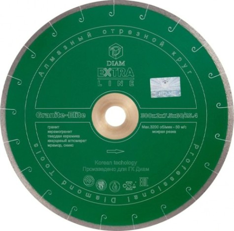 Алмазный диск для резки гранита DIAM GRANITE-ELITE 300х60.0/25.4 000414 [000414]