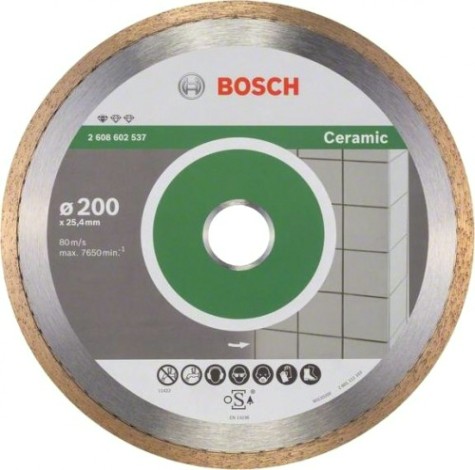 Алмазный диск для резки керамики BOSCH 200х25.4 мм Professional for Ceramic [2608602537]