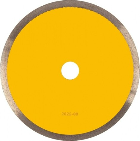 Алмазный диск для резки керамики Denzel сплошной, супертонкий, 200х25,4 мм, мокрый рез [73159]