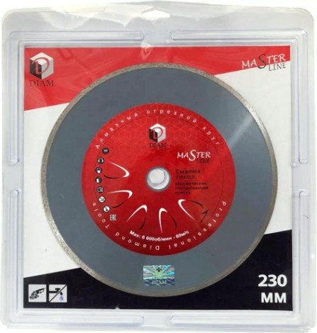 Алмазный диск для резки керамики DIAM 1A1R CERAMICS 230*1,9*5*22.2 [000203]