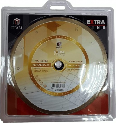 Алмазный диск для резки керамики DIAM 1A1R Керамика-ST Extra Line 250x1,2x10x25,4 [000660]