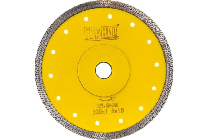 Алмазный диск для резки керамики ГРАНИТ CPST 200 (д/плиткореза, посадка 25,4мм) [250829]