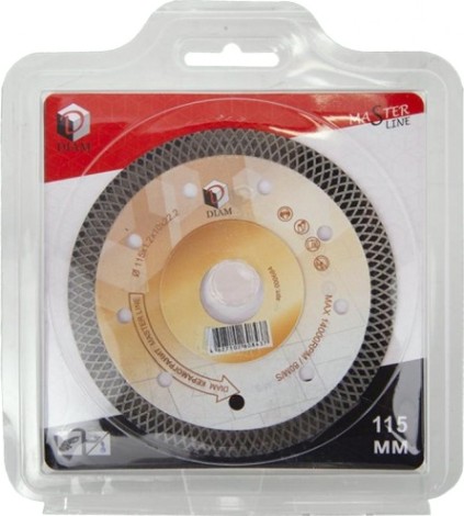 Алмазный диск для резки керамогранита DIAM Master Line 115x1,2x10x22,2 (тонкий) [000684]