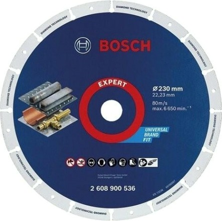 Алмазный диск для резки металла BOSCH 230х22.2 мм EXPERT Diamond Metal Wheel [2608900536]