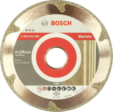 Алмазный диск для резки мрамора BOSCH 125-22,23 мм Best for Marble [2608602690]