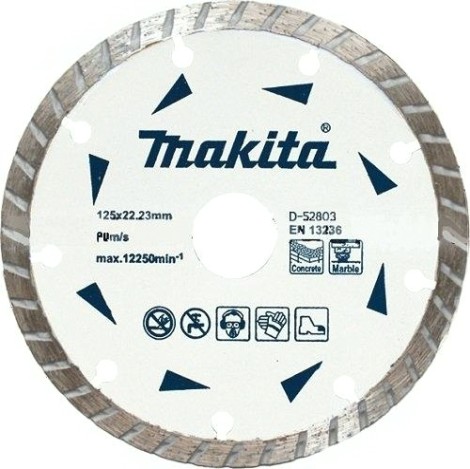 Алмазный диск для резки мрамора MAKITA 125x22,23 мм Турбо D-52803 [D-52803]