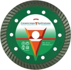 Алмазный диск для резки мрамора СПЛИТСТОУН turbo 125x2,2x10x22,2 гранит 6 сухая professional [385]