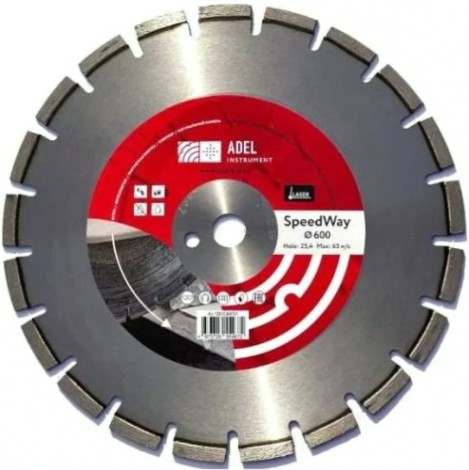Алмазный диск универсальный ADEL INSTRUMENT SpeedWay ф600*4,0*25,4 [AI-1301060101]