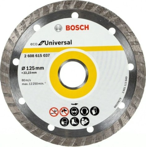 Алмазный диск универсальный BOSCH 125-22,23 мм ECO Universal Turbo [2608615037]