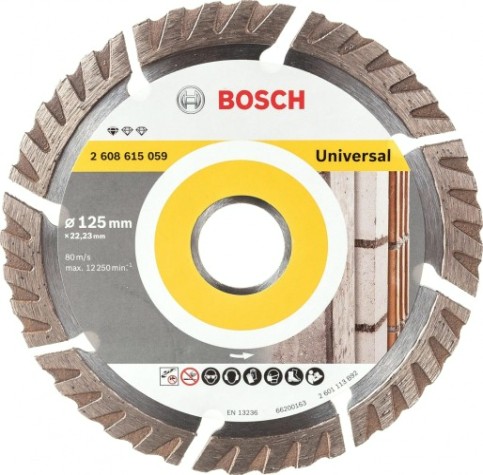 Алмазный диск универсальный BOSCH 125х22.2 мм ECO for Universal (уп.10шт) [2608615060]
