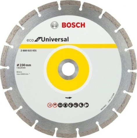 Алмазный диск универсальный BOSCH 230х22.2 мм ECO for Universal [2608615031]
