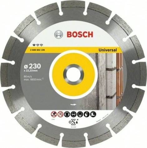 Алмазный диск универсальный BOSCH 230х22.2 мм Standard for Universal [2608615065]