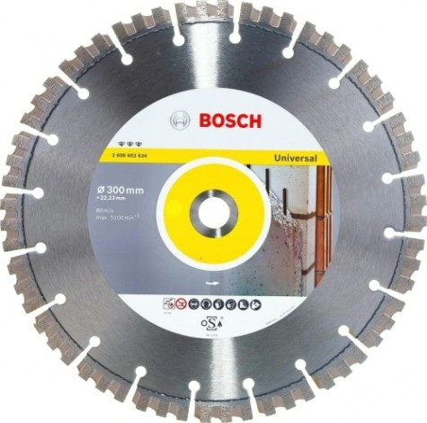 Алмазный диск универсальный BOSCH 300-22,23 мм Best for Universal [2608603634]