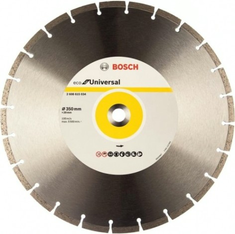Алмазный диск универсальный BOSCH 350-20 мм ECO Universal [2608615034]