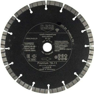 Алмазный диск универсальный D.BOR Premium TS-11 450х25.4 мм [D-P-TS-11-0450-025]