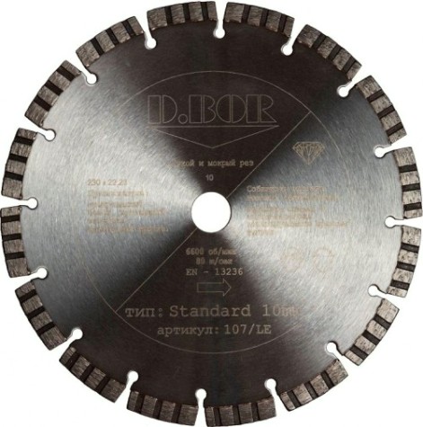 Алмазный диск универсальный D.BOR Standard 400х25.4 мм [D-S-TS-10-0400-030]