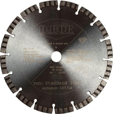 Алмазный диск универсальный D.BOR Standard 500х25.4 мм [D-S-TS-10-0500-030]