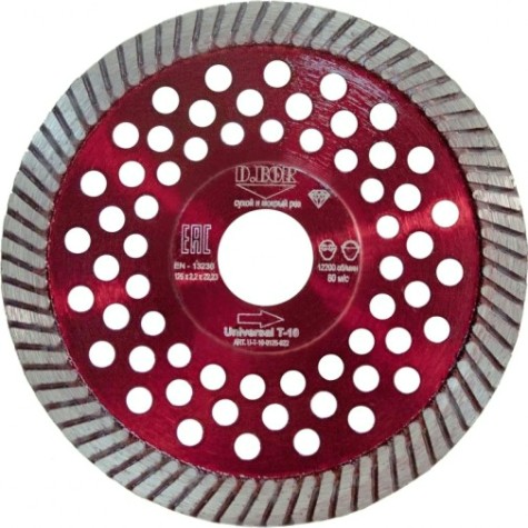 Алмазный диск универсальный D.BOR Universal T-10 125х22.2 мм [D-U-T-10-0125-022]