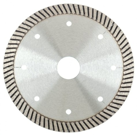 Алмазный диск универсальный GROSS 73029 ф125х22,2мм, турбо с лазер. перфорацией, сух.рез.