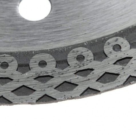 Алмазный диск универсальный GROSS 73052 ф115х22,2мм, тонкий, сплошной, мокр.рез.