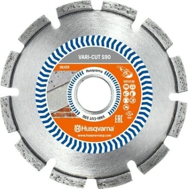 Алмазный диск универсальный HUSQVARNA VARI-CUT S90 125 22.2 мм 5798081-40 Алмазный диск универсальный HUSQVARNA VARI-CUT S90 125 22.2 мм 5798081-40