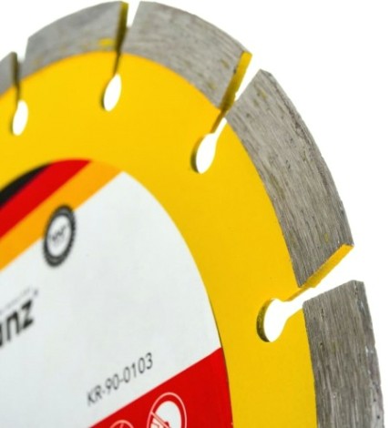 Алмазный диск универсальный Kranz KR-90-0103 отрезной сегментный 180x22,2x2,2x10мм