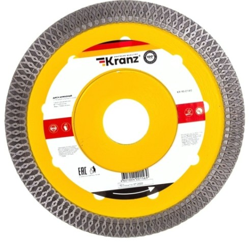 Алмазный диск универсальный Kranz KR-90-0140 отрезной ультратонкий 115x22,2x1,4x10 мм