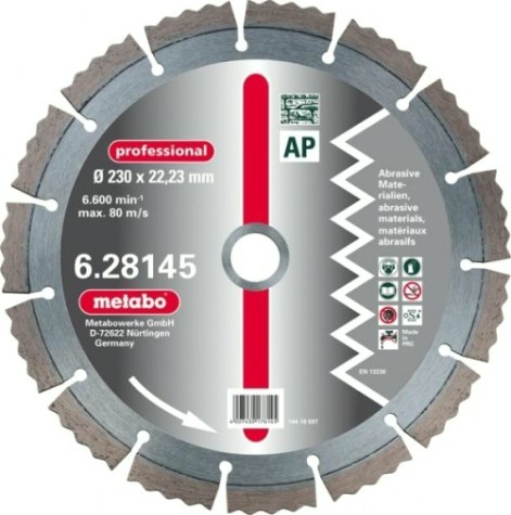 Алмазный диск универсальный METABO 230x22.2мм professional 628145000 [628145000]