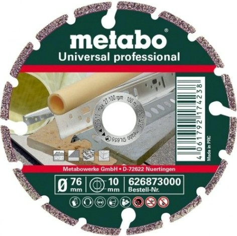 Алмазный диск универсальный METABO 76x10.0 мм 626873000 [626873000]
