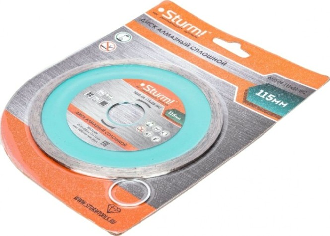 Алмазный диск универсальный Sturm 9020-04-115x22-WC 115м (керамогранит, песчаник, травертин, мрамор)