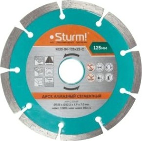 Алмазный диск универсальный Sturm 9020-04-150x22-C 150мм (кирпич, бетон, асфальт)