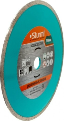 Алмазный диск универсальный Sturm 9020-04-230x22-WC 230мм (керамогранит, плитка, песчаник, травертин,