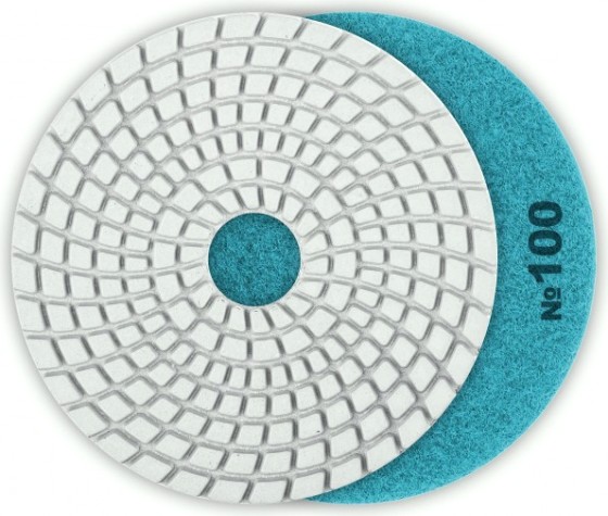 Алмазный гибкий шлифовальный круг ЗУБР Черепашка №100 100мм для мокрого шлифования [29866-100]