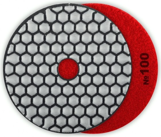 Алмазный гибкий шлифовальный круг ЗУБР Черепашка №100 100мм для сухого шлифования [29868-100]